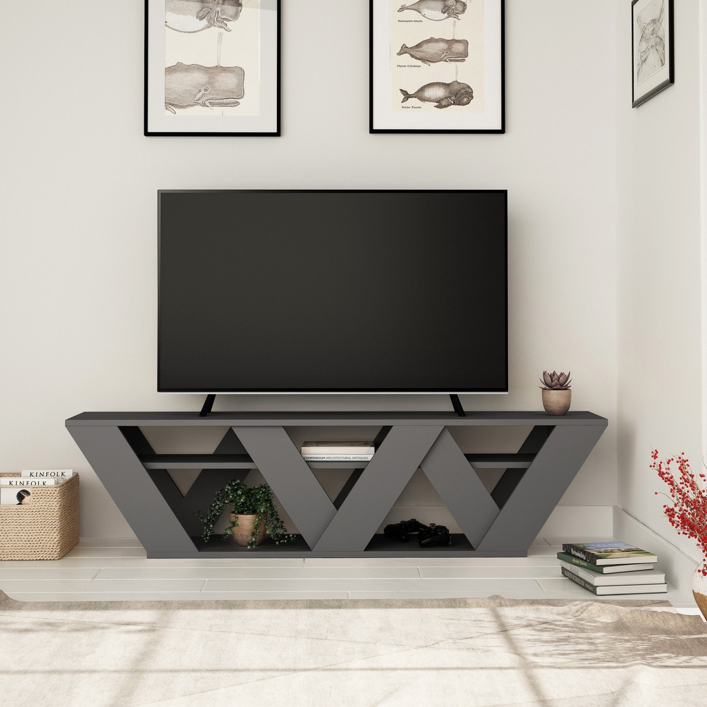 Chic Home Reko TV-taso 158 cm, antrasiitti