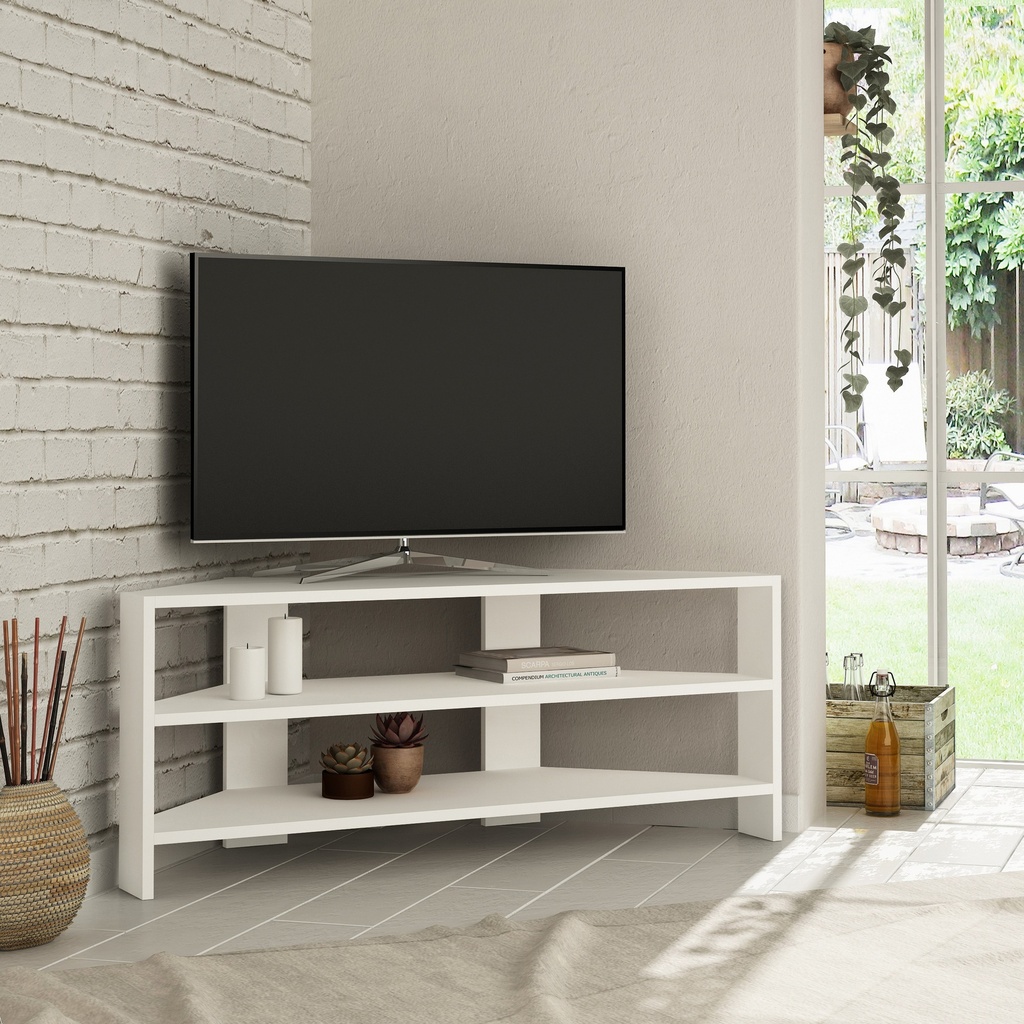 Chic Home Jaakko TV-taso 114 cm, valkoinen