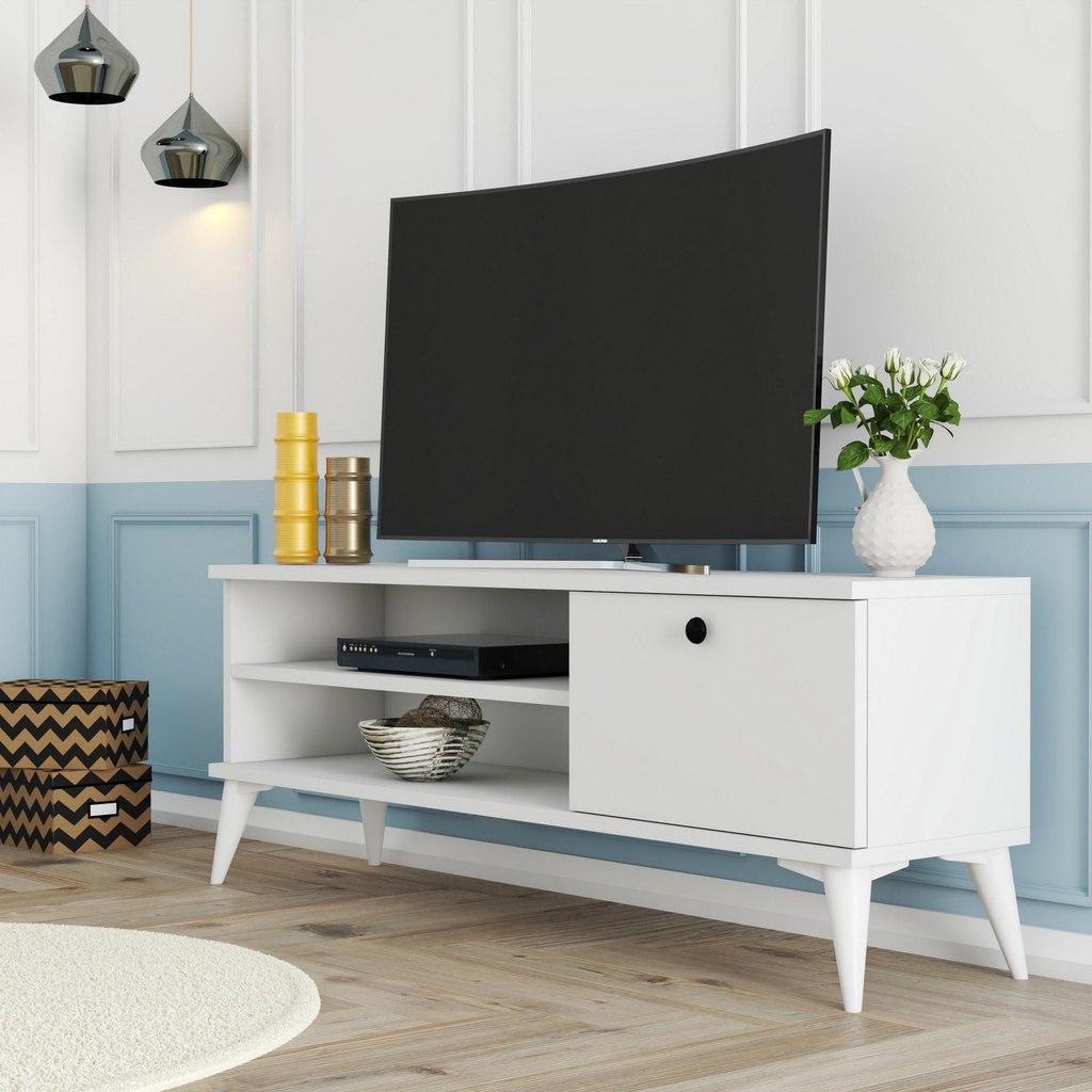 Chic Home Rasmus TV-taso 120 cm, valkoinen