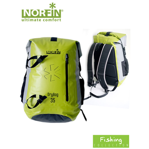 [4750701321367] Norfin reppu Dry Bag 35, vesitiivis, keltainen/musta