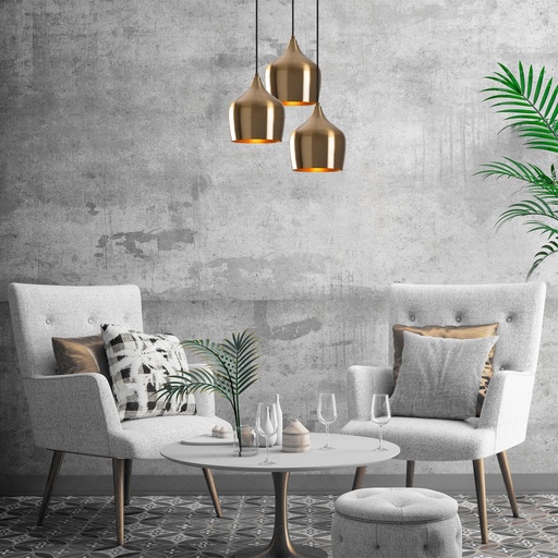 [8682870090637] Chic Home Kuukkeli kattovalaisin 46x46 cm, vintage