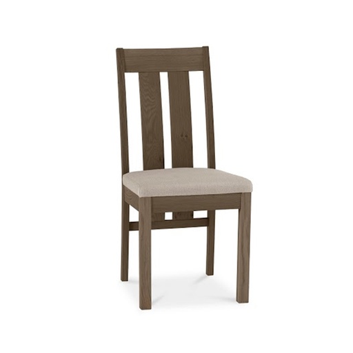 [4741243113053] Tuoli TURIN, kangasverhoiltu istuin, tammirunko, tummanruskea/beige