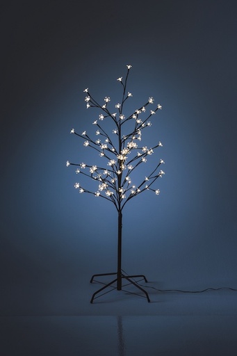 [6417783136422] Taiga Kirsikkapuu LED-valaisin, metallirunko, musta 150cm