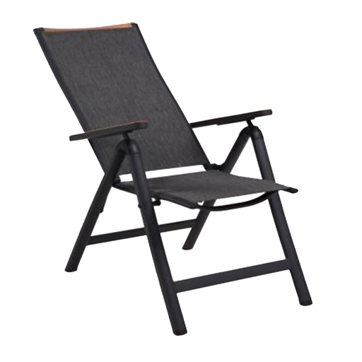 [4741243205369] Tuoli PRIME käsinojilla, alurunko textilinella, taitettava, musta
