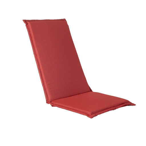 [4741451208732] Istuinpehmuste SUMMER 48x115x4,5cm, polyesteria, punainen