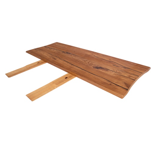 [4741243181144] Ruokapöydän ROTTERDAM jatkolevy 50x100cm, viilutettu, ruskea