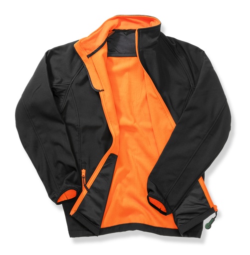 [5055192353262] Result Miesten Core softshell-takki, musta/oranssi L