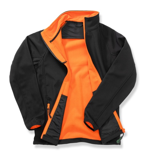 [5055192352814] Result Naisten Core softshell-takki, musta/oranssi L