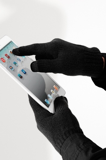 Beechfield Touchscreen smart sormikkaat, musta S/M