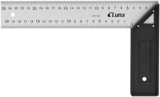 [7311662232337] Luna Tools Suorakulma 25cm, ABS-kahva