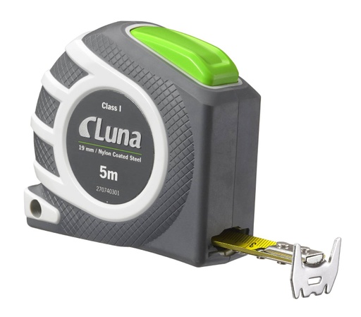 [7311662217235] Luna Tools LAL Mittanauha terästä 5m, toleranssi 1lk, magneettinen, Auto Lock, ABS-kotelo