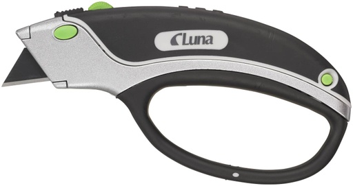 [7311662217921] Luna Tools LUK-40Q Yleisveitsi alurunko kumipinnalla 18cm, Push Lock, sormisuoja