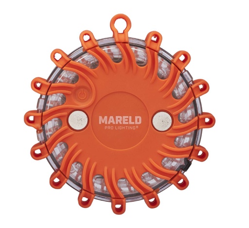 [7325920048660] Mareld Glow Varoitusvalo vilkulla, paristokäyttö, iskunkestävä IP67, oranssi