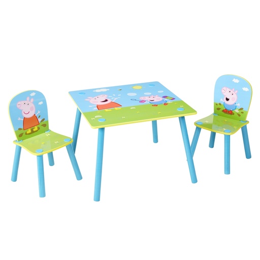 [5013138672655] Pipsa Possu Lastenpöytä + 2 tuolia