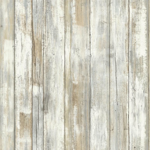 [0034878060729] RoomMates Liimaa &amp; Irrota -tarratapetti Distressed Wood Tan