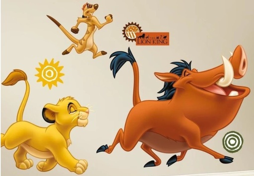 RoomMates Liimaa & Irrota -sisustustarra Disney Leijonakuningas
