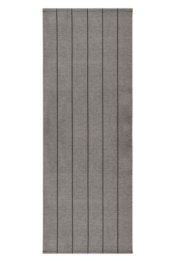 [222591] Sky Raita kaita-/laudeliina 52x153cm, pellavaa, harmaa/musta