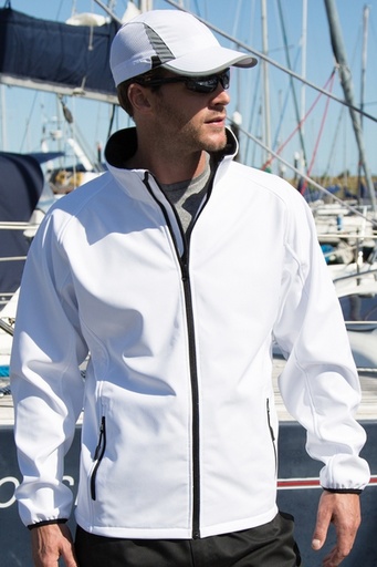[223089] Result Miesten Core softshell-takki, valkoinen 4XL