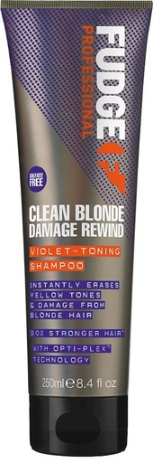 [5060420335545] Fudge Clean Blonde Damage Rewind Violet Shampoo 250ml