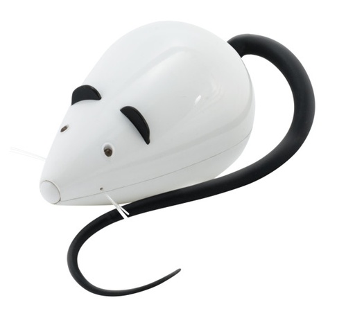 [729849162242] PetSafe RoloRat kissan liikkuva aktivointilelu ääniefekteillä sisäkäyttöön, valkoinen