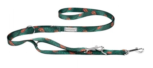 [5907563282117] Amiplay BeHappy koirantalutin 7in1, säädettävä 100-200x2,5cm, jungle L