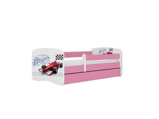 Babydreams lastensänky 160x80cm säilytyslaatikolla - Formula, vaaleanpunainen