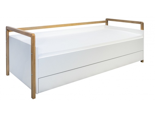 [5903282043039] Victor vuodesohva 180x80cm patjalla Basic ja säilytyslaatikolla, valkoinen