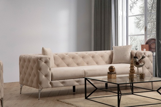 Chic Home Aino 3-istuttava sohva 237 cm, beige