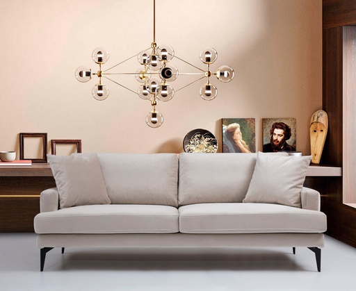 Chic Home Pauliina 3-istuttava sohva 205 cm, beige