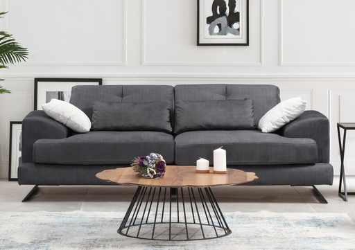 Chic Home Friida 3-istuttava sohva 225 cm, antrasiitti