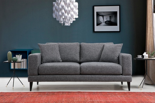 Chic Home Norra 2-istuttava sohva 180 cm, tummanharmaa