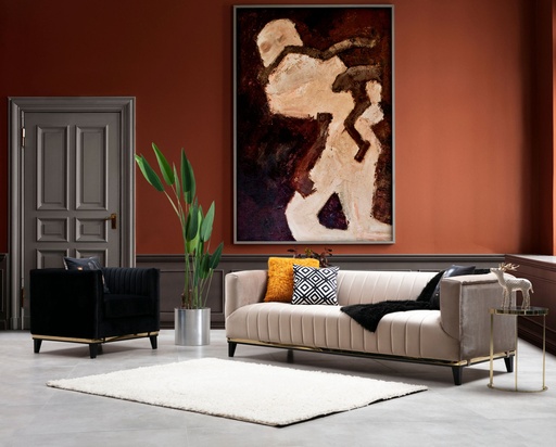 Chic Home Birgitta 3-istuttava sohva 222 cm, beige