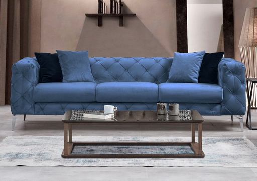 Chic Home Aino 3-istuttava sohva 237 cm, vaaleansininen