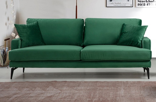 Chic Home Pauliina 3-istuttava sohva 205 cm, vihreä