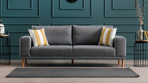 Chic Home Fransiina 3-istuttava sohva 220 cm, harmaa