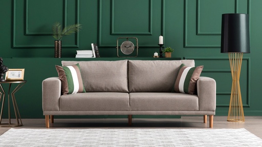 Chic Home Fransiina 3-istuttava sohva 220 cm, beige