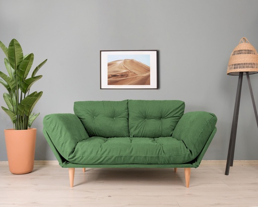Chic Home Ninni 3-istuttava vuodesohva 120 cm, vihreä