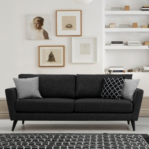 Chic Home Maaninka 3-istuttava sohva 215 cm, tummanharmaa