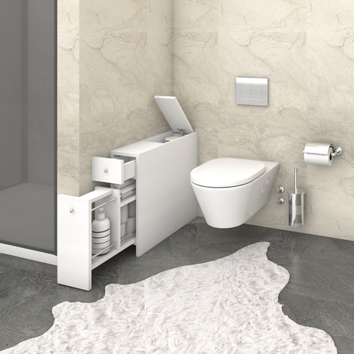 Chic Home Sissi säilytyslaatikosto WC-/kylpytiloihin 19x60xK55 cm, valkoinen