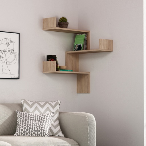 [8681181988084] Chic Home Lasse seinähylly 60x90xK60 cm, vaaleanruskea