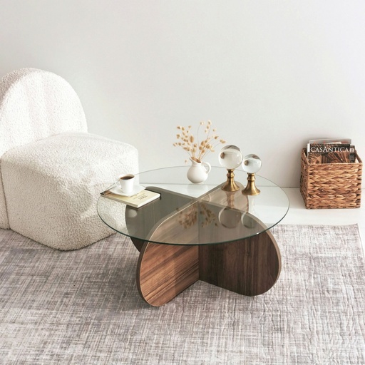 [8683342746908] Chic Home Aune sohvapöytä H75xK35 cm, tummanruskea