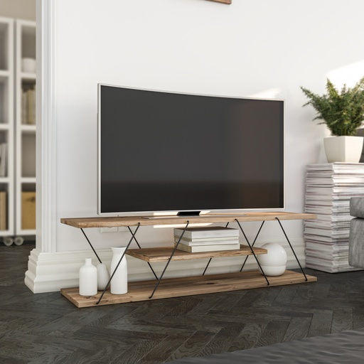 Chic Home Carita TV-taso 120 cm, musta/ruskea 