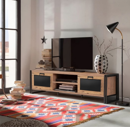Chic Home Arja TV-taso 180 cm, ruskea/musta