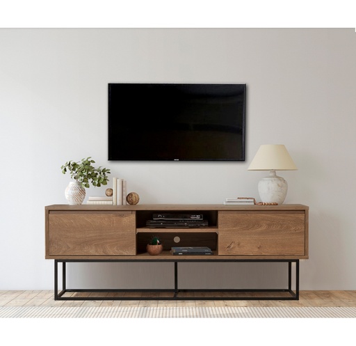[8682870773509] Chic Home Ronja TV-taso 140 cm, ruskea/musta