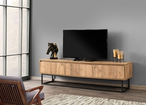 [8681875569858] Chic Home Tiina TV-taso laatikoilla 180 cm, ruskea/musta