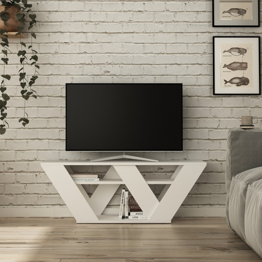Chic Home Patrik TV-taso 110 cm, valkoinen