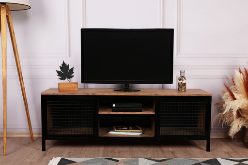 Chic Home Voitto TV-taso 150 cm, musta/ruskea